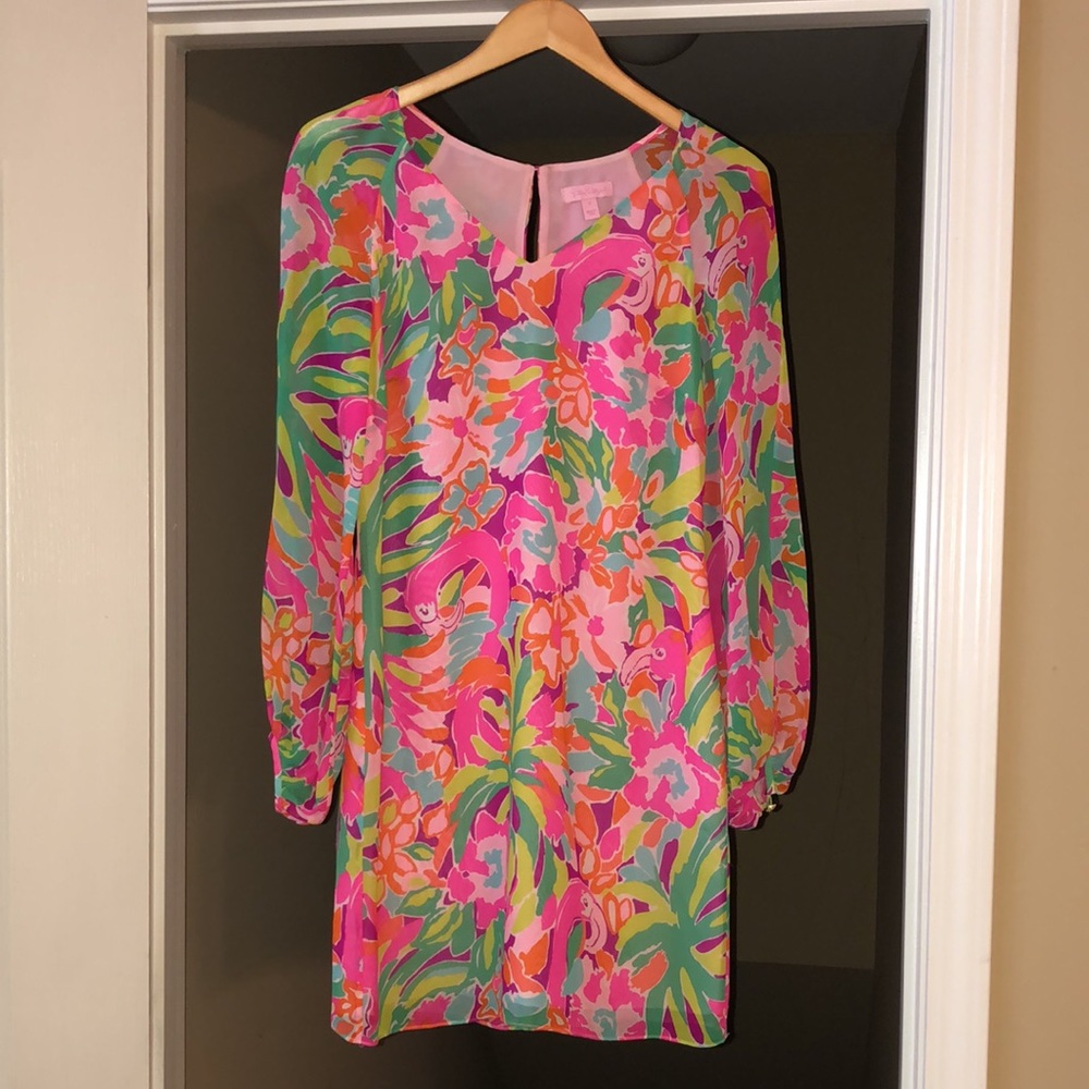Lilly Pulitzer Carleigh Silk Tunic Dress in Multi Lulu, Size 2. - Picture 2 of 16